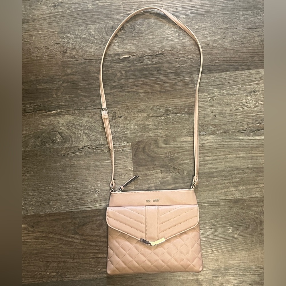 FINAL PRICE Nine West Blush Quilted Crossbody Bag